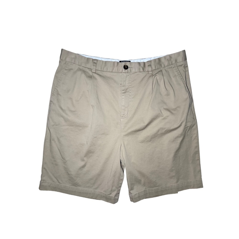 Adidas Golf Chino Shorts Men Size 38 Khaki Stretch